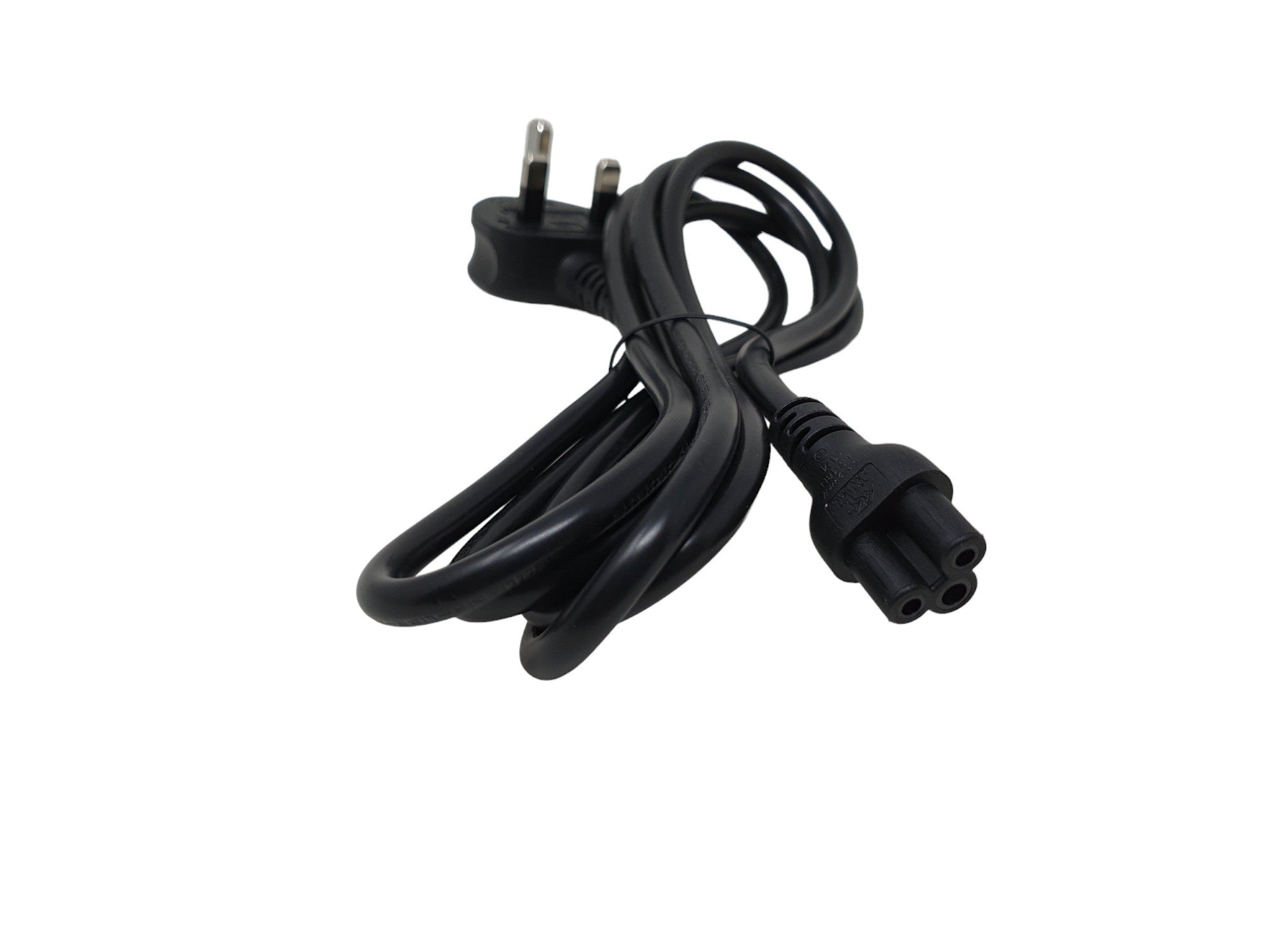 Gumtek 3 Pin Mains Power Cable Clover Leaf Lead 2m UK Plug for Laptop TVs