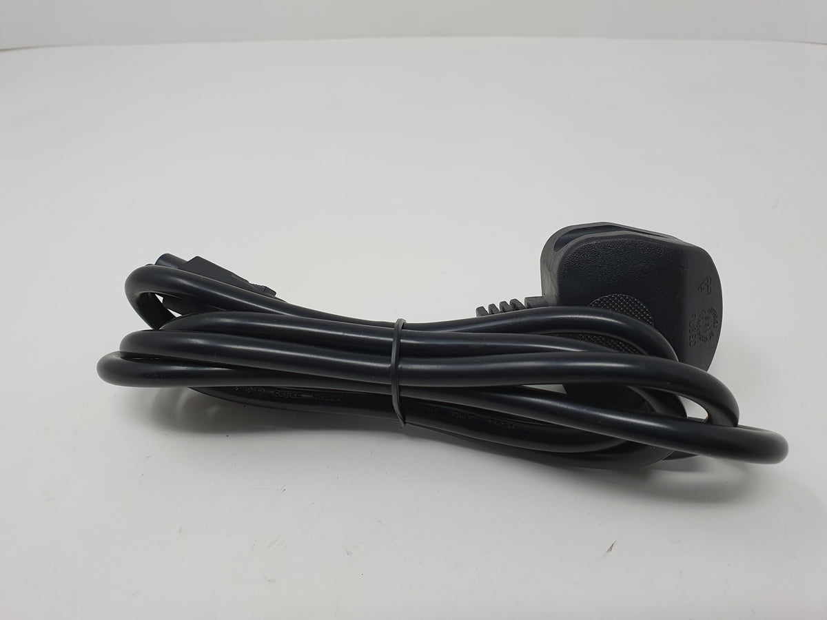 3 Pin Mains Power Cable Clover Leaf Lead 1.8m UK Plug for Laptop TV