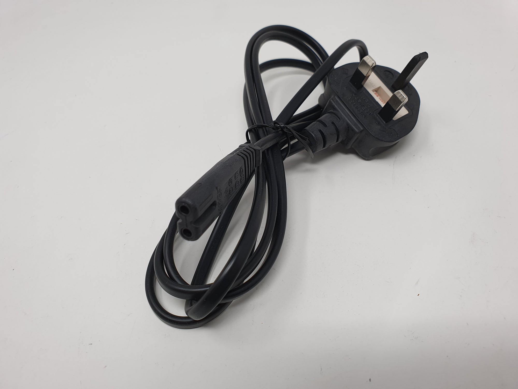 Mains Power Cable UK PLUG Figure 8 2PIN For Laptop DVD RADIO PS3 PS4 PS5