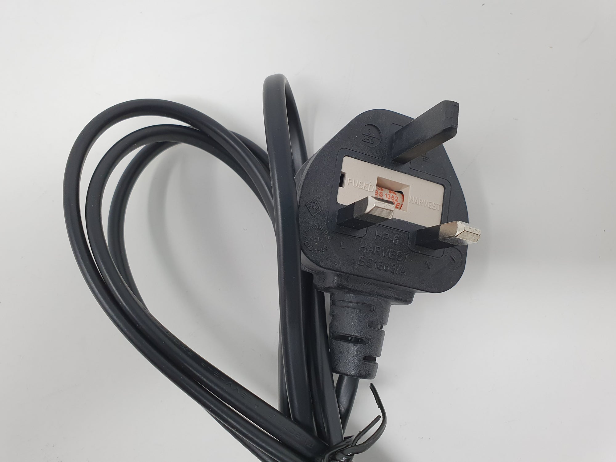Mains Power Cable UK PLUG Figure 8 2PIN For Laptop DVD RADIO PS3 PS4 PS5