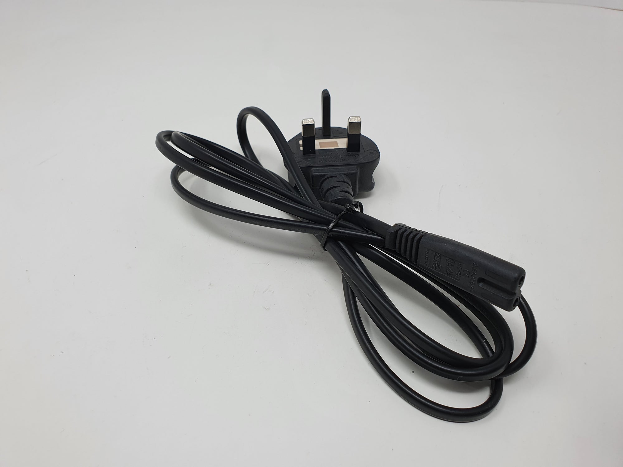 Mains Power Cable UK PLUG Figure 8 2PIN For Laptop DVD RADIO PS3 PS4 PS5