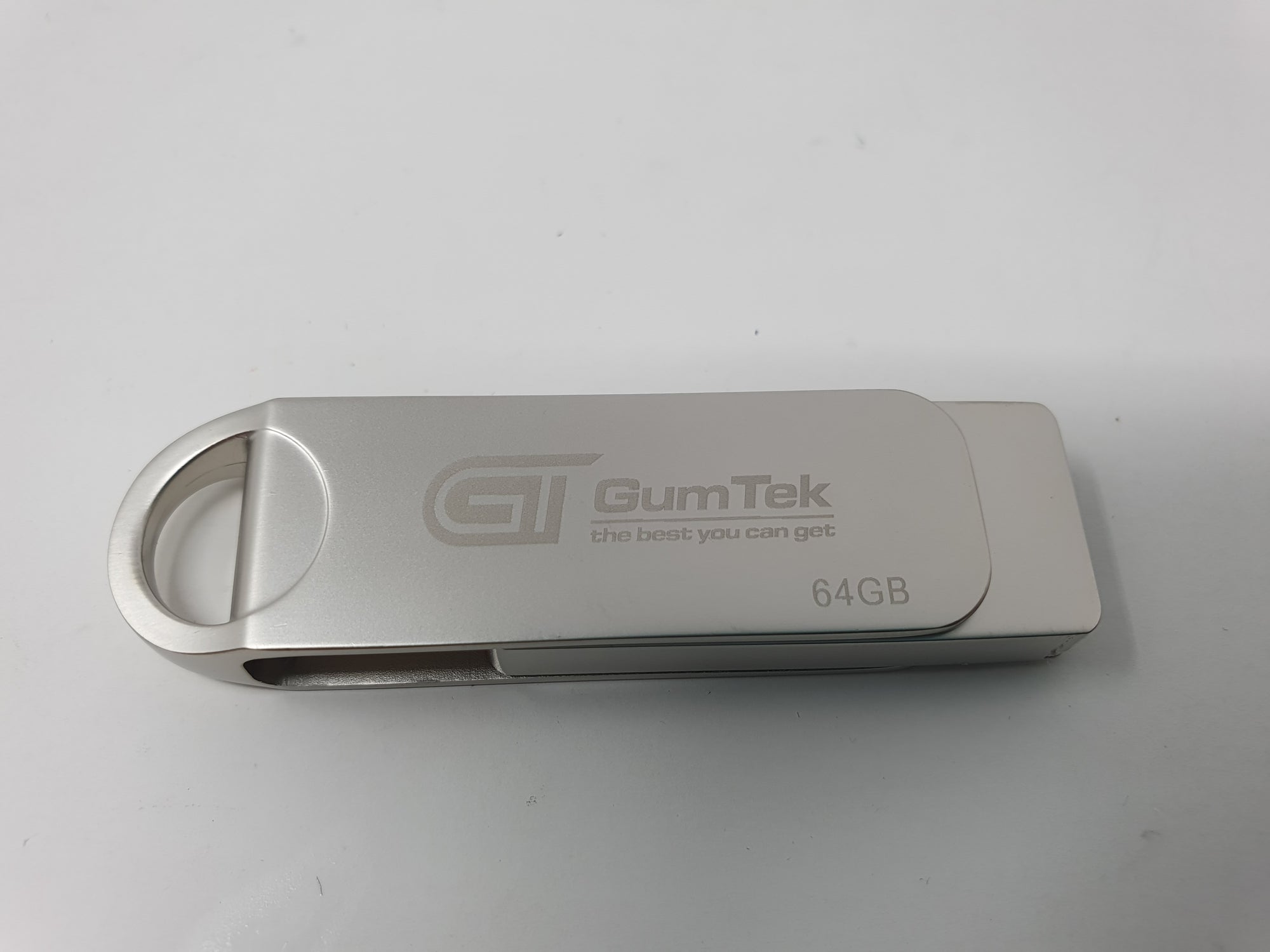 Gumtek 32/64/128GB USB 3.0 Metal Flash Drive High Speed Memory Stick Pen Drive Silver