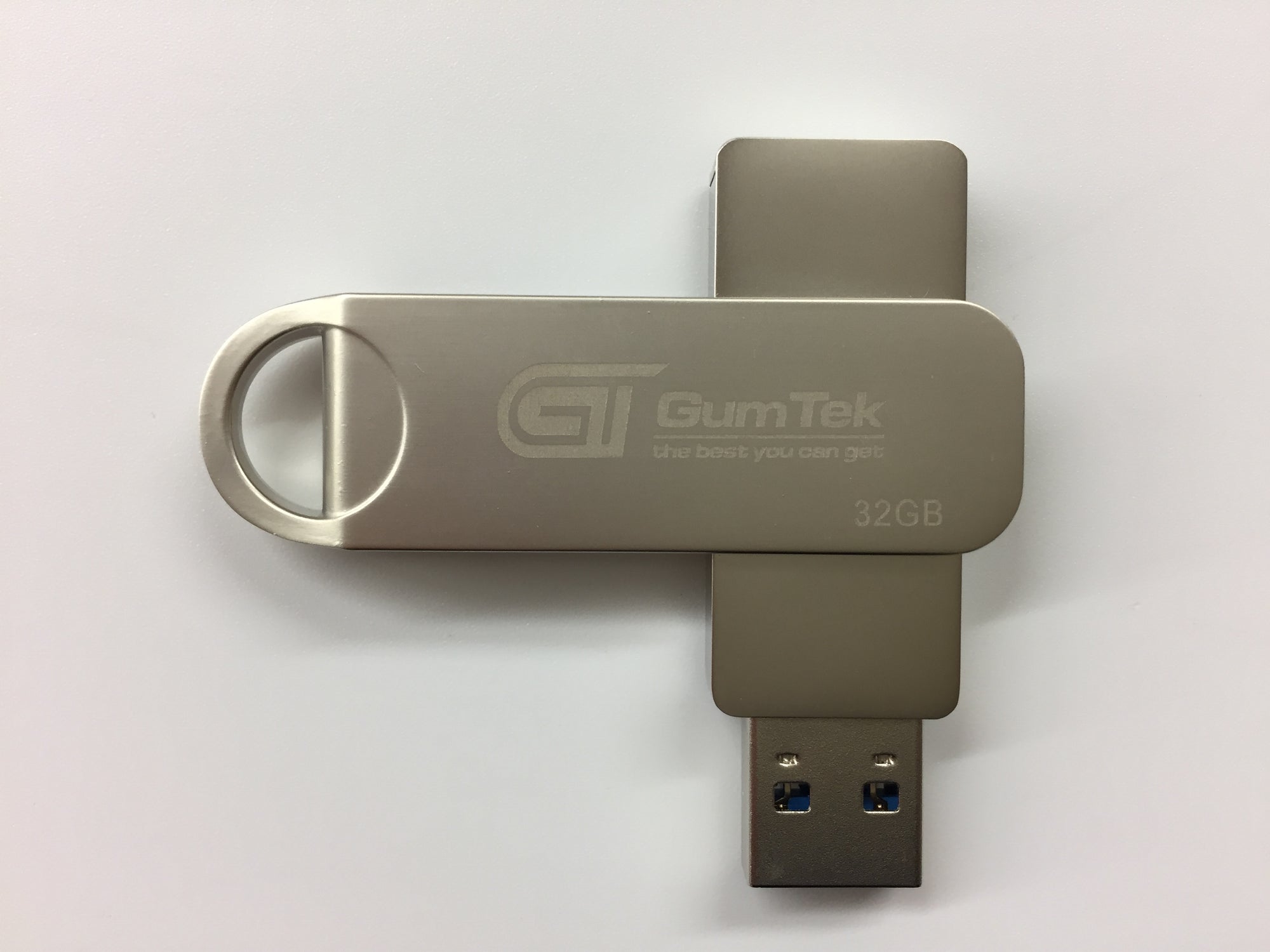 Gumtek 32/64/128GB USB 3.0 Metal Flash Drive High Speed Memory Stick Pen Drive Silver