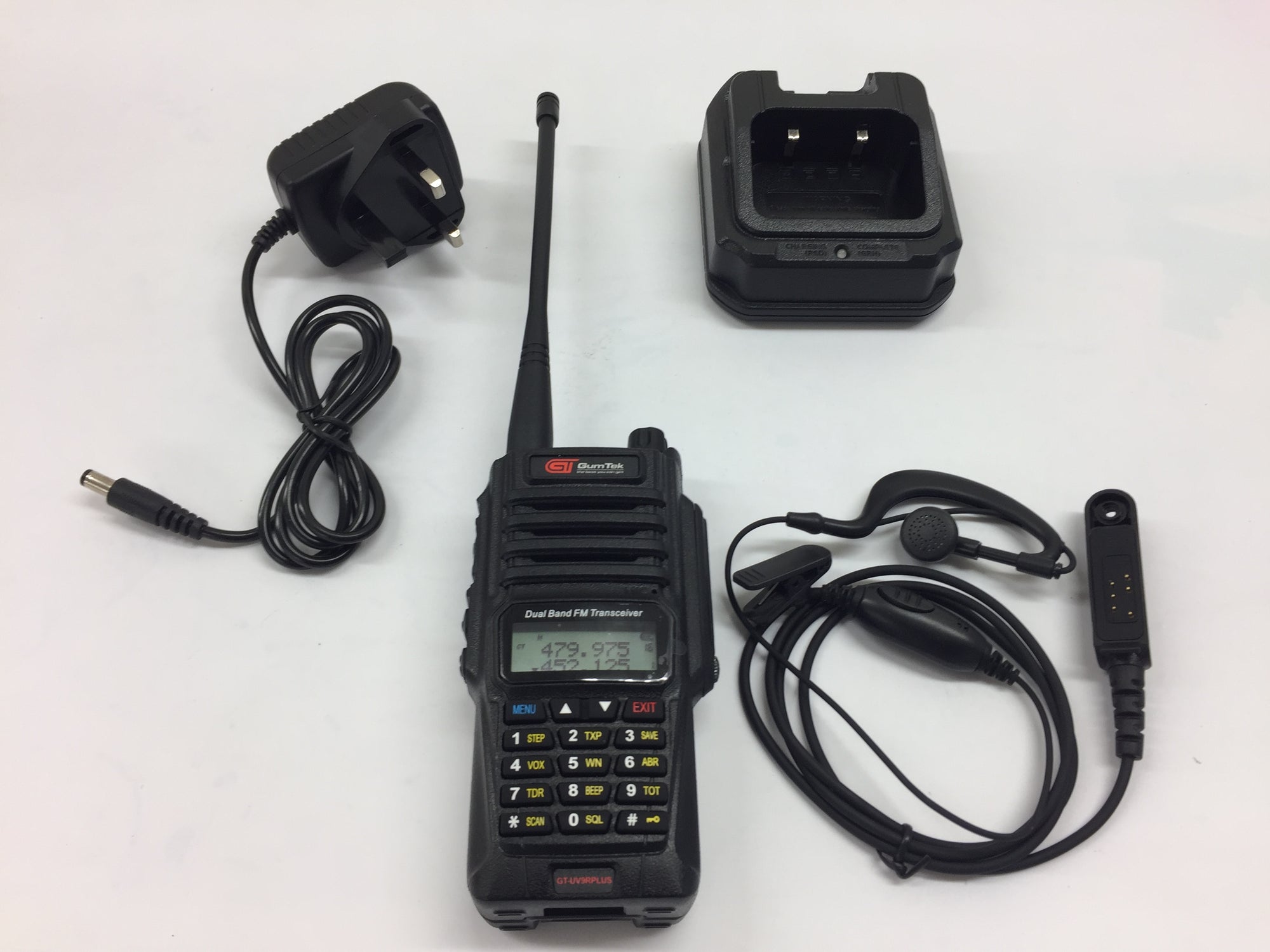Gumtek UV-9R Plus IP67 Waterproof UHF/VHF Walkie Talkie Two Way Radio +Earpiece