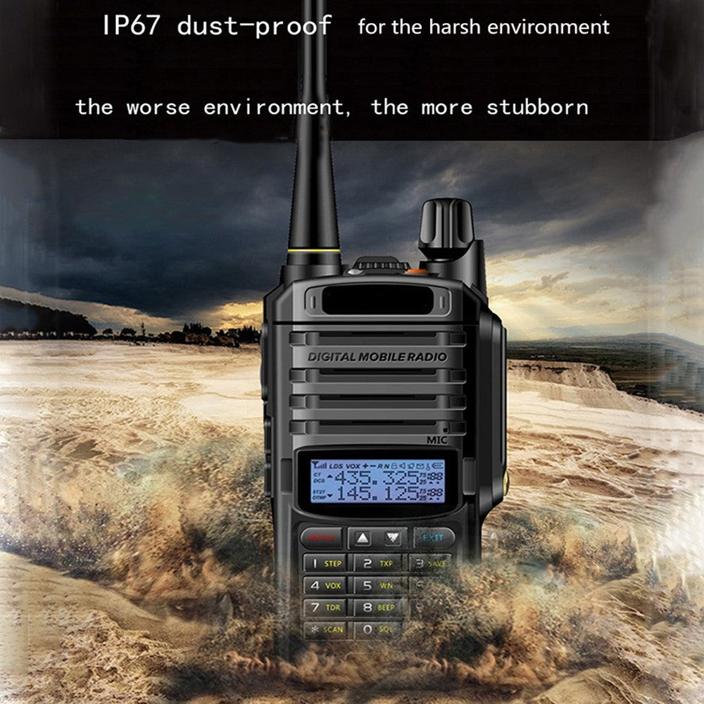 Gumtek UV-9R Plus IP67 Waterproof UHF/VHF Walkie Talkie Two Way Radio +Earpiece