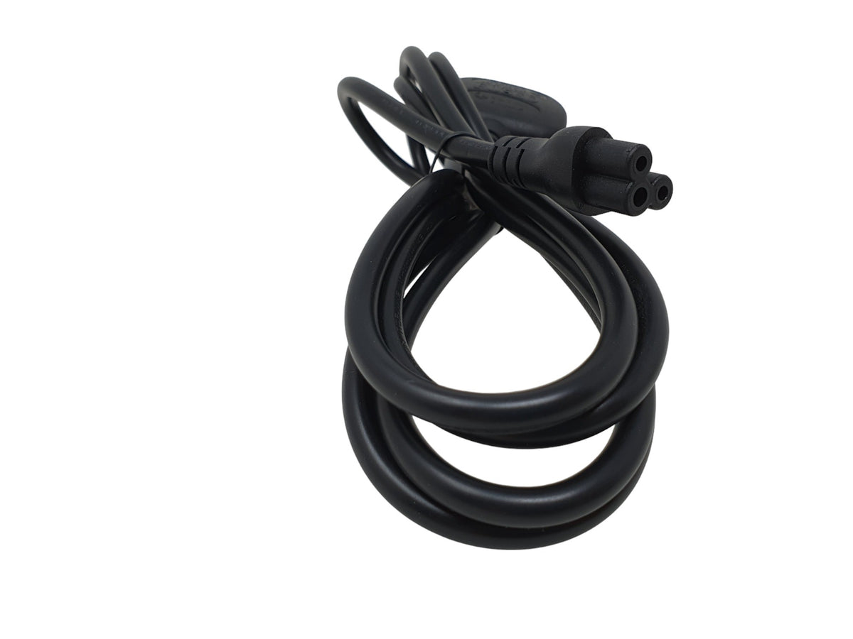 Gumtek 3 Pin Mains Power Cable Clover Leaf Lead 2m UK Plug for Laptop TVs